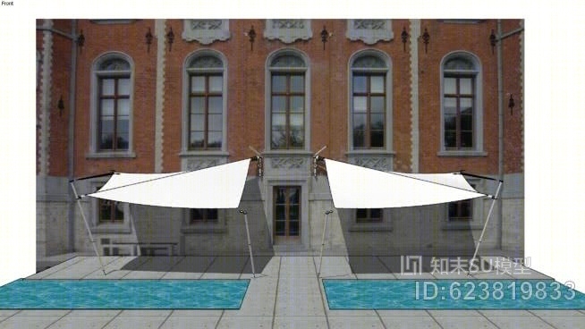 阳光广场城堡计划SU模型下载【ID:623819833】