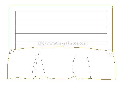 床头柜cad施工图下载【ID:178349156】