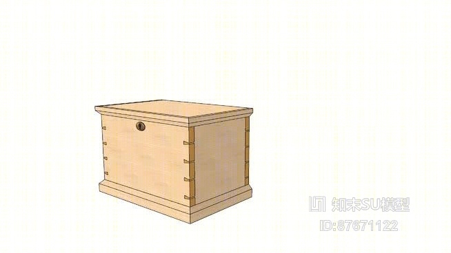 床头柜SU模型下载【ID:87671122】
