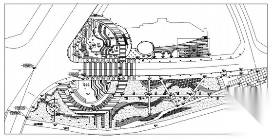 某会所广场景观设计施工图施工图下载【ID:161032144】