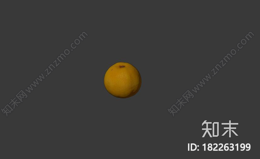 剥皮的桔子橙子CG模型下载【ID:182263199】