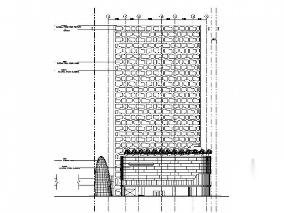 [上海]某24层酒店建筑施工图（103.5米，上海某设计院）cad施工图下载【ID:167654196】