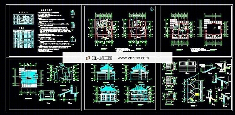 别墅建筑施工图下载【ID:36951665】
