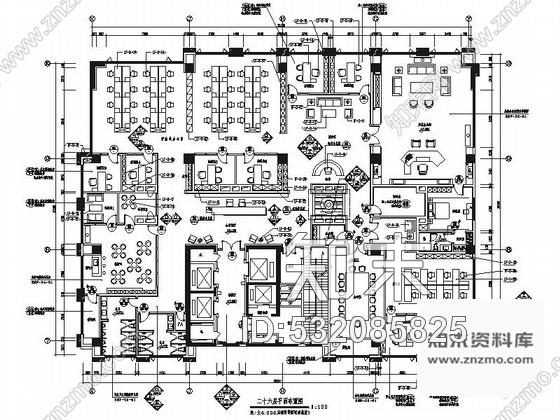 施工图广东豪华现代风格酒店办公楼装修施工图施工图下载【ID:532085825】