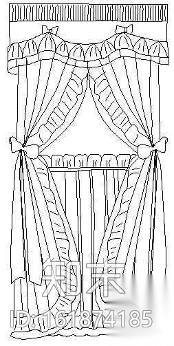 窗帘cad施工图下载【ID:161874185】