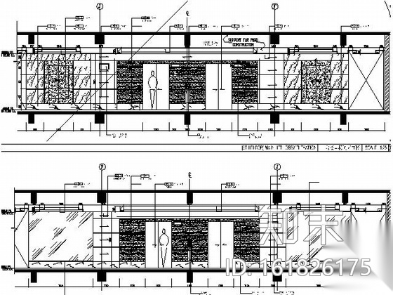 喜来登大酒店办公区施工图cad施工图下载【ID:161826175】