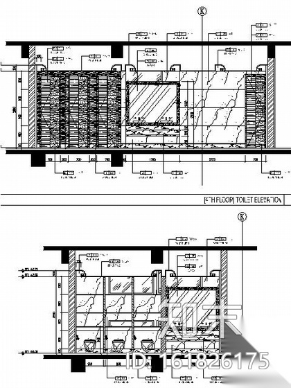 喜来登大酒店办公区施工图cad施工图下载【ID:161826175】