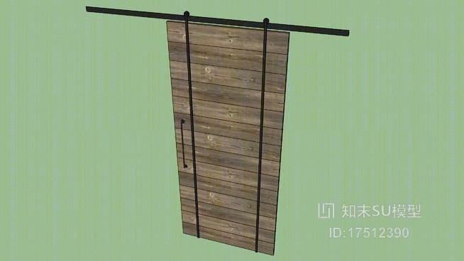 单开门SU模型下载【ID:218140399】