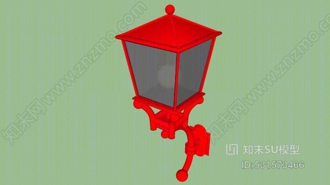 骑着红灯[红灯笼]SU模型下载【ID:531573466】