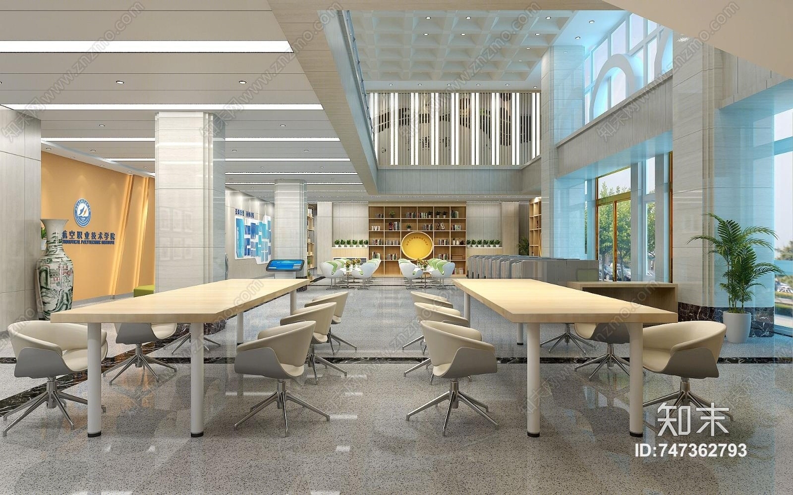 现代校企文化3D模型下载【ID:747362793】