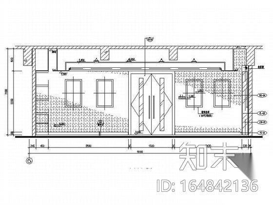 [广东]简约时尚会议室室内设计CAD施工图施工图下载【ID:164842136】