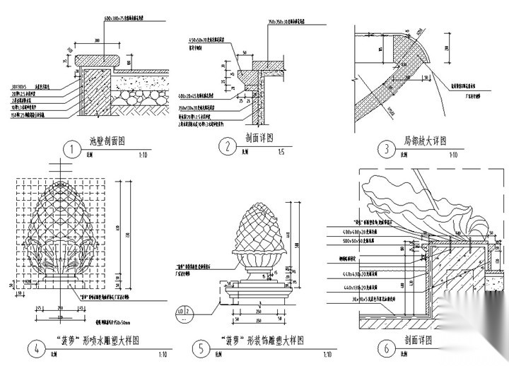 [陕西]欧式皇家园林风格居住区景观设计施工图（附雕塑...施工图下载【ID:161020166】