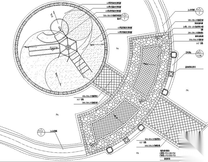 [陕西]欧式皇家园林风格居住区景观设计施工图（附雕塑...施工图下载【ID:161020166】