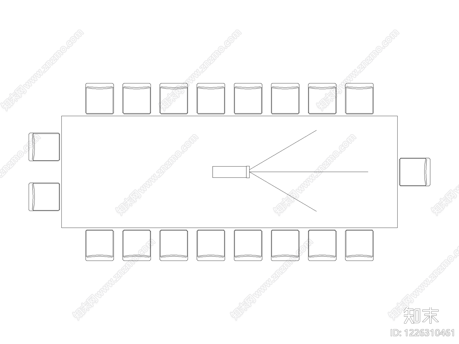 桌子cad施工图下载【ID:1226310461】