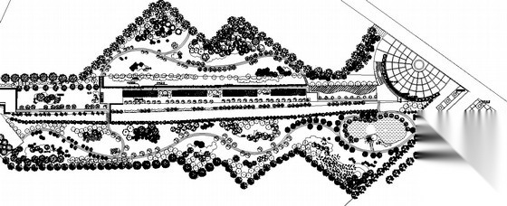 [山东菏泽]生态休闲绿地园林景观工程施工图施工图下载【ID:161017172】