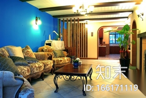 某地中海风格设计复式住宅装修图（含实景）cad施工图下载【ID:166171119】