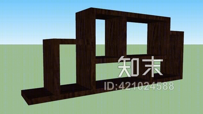 书架SU模型下载【ID:421024588】