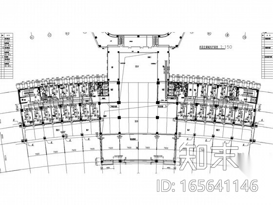 [江苏]行政服务中心空调通风及防排烟系统设计施工图（大...cad施工图下载【ID:165641146】