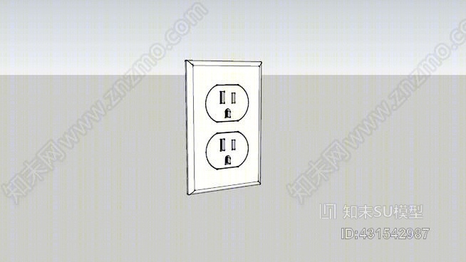 插座SU模型下载【ID:431542987】