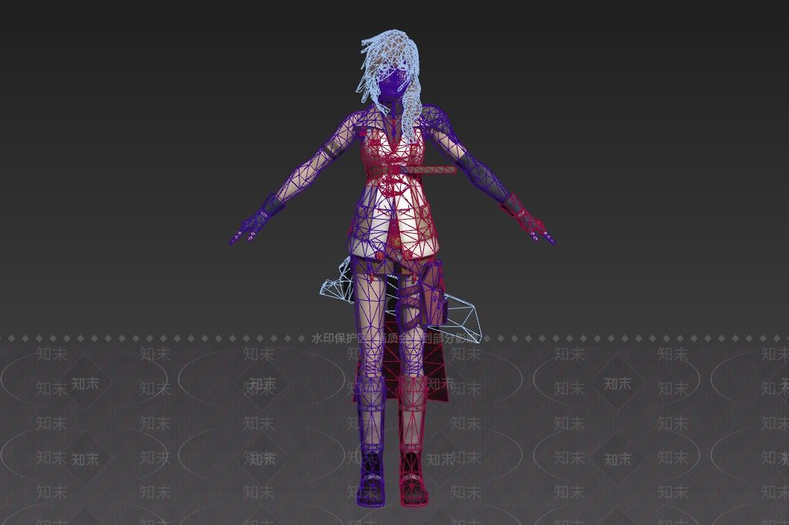 女性角色模型3D模型下载【ID:170134173】