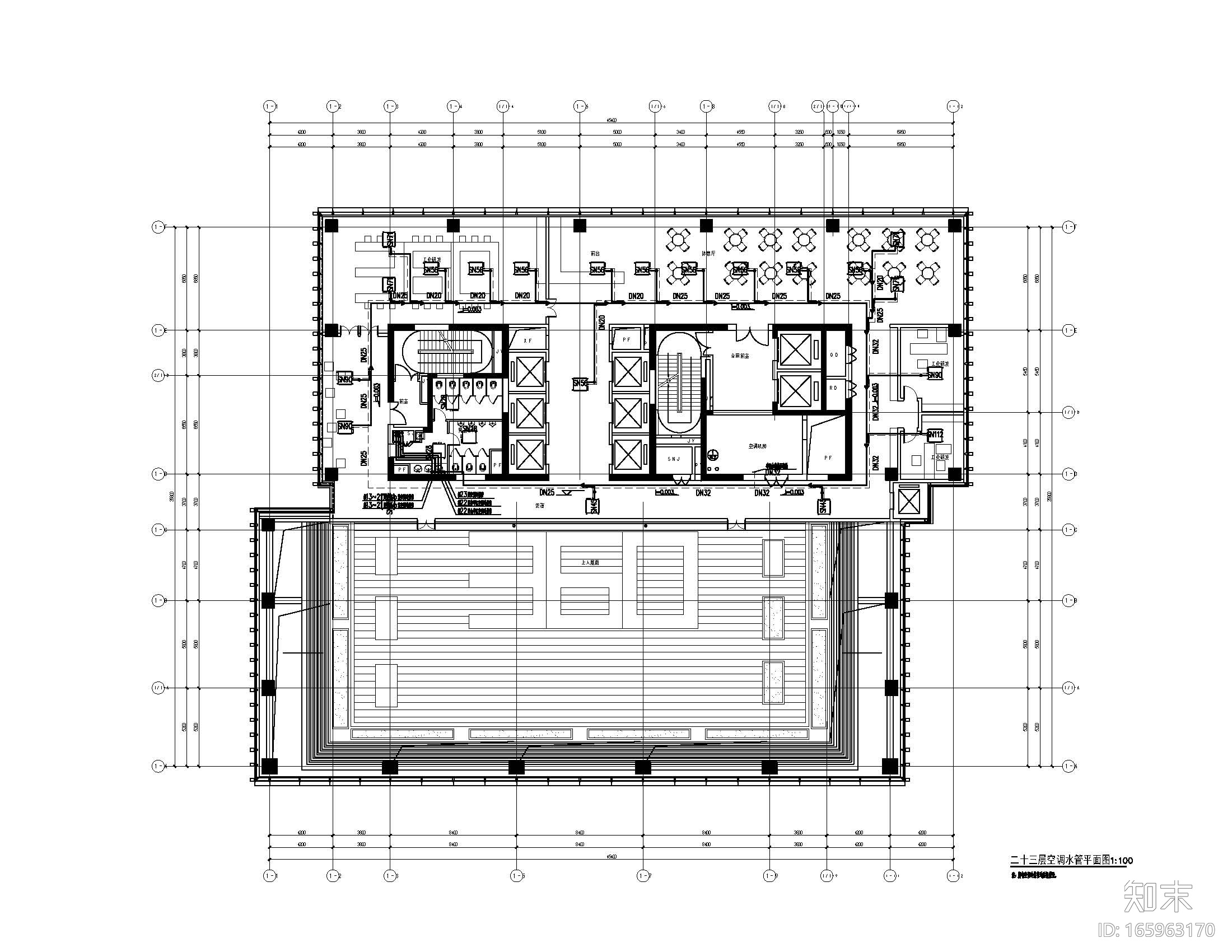 奇虎360研发楼暖通图纸（含平面图、大样图等）cad施工图下载【ID:165963170】