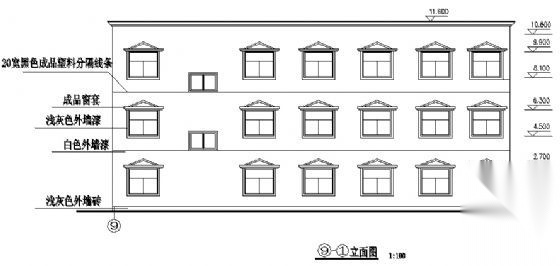 某三层计算机房建筑结构排水施工图cad施工图下载【ID:165762171】