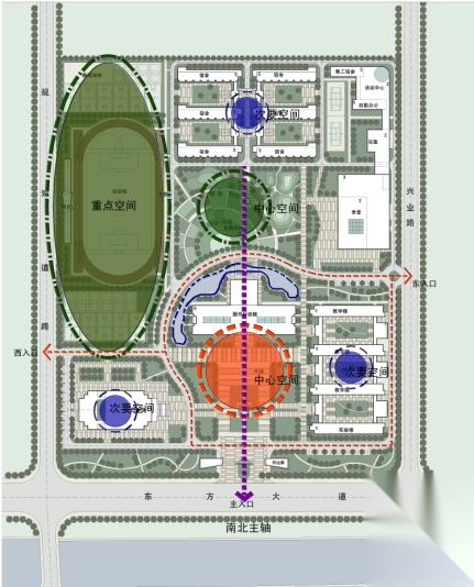 [连云港]高级中学建筑设计文本cad施工图下载【ID:165929167】