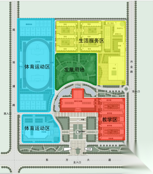 [连云港]高级中学建筑设计文本cad施工图下载【ID:165929167】