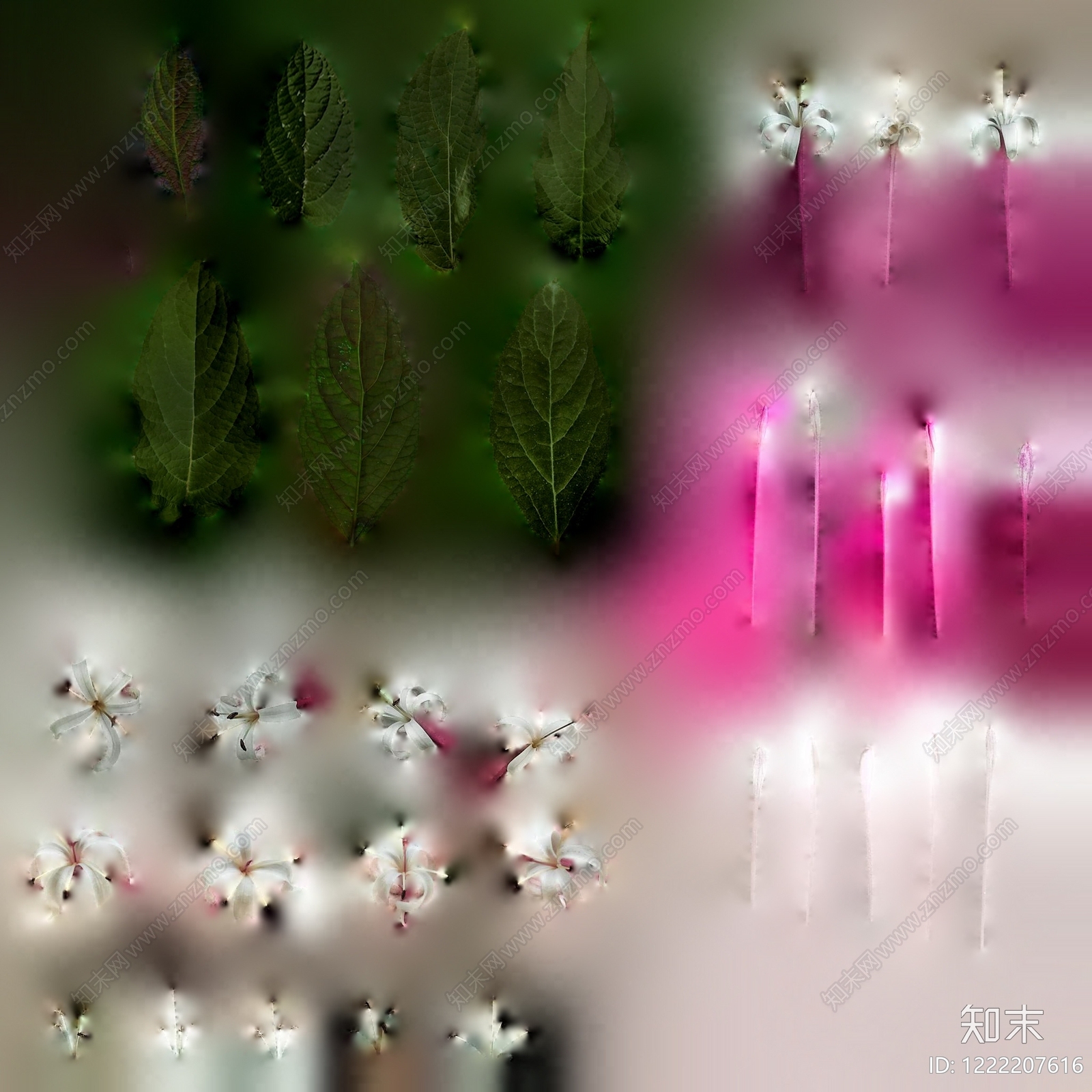 绿植墙贴图下载【ID:1222207616】