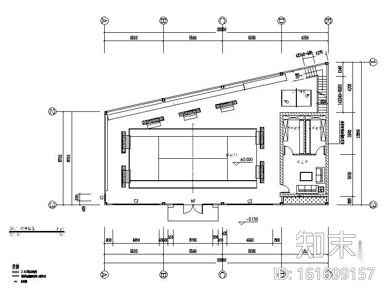 某计生委展示厅室内装修图cad施工图下载【ID:161699157】