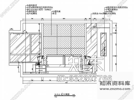 图块/节点高档复式女儿房立面图cad施工图下载【ID:832207766】