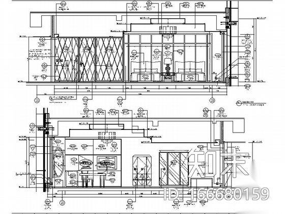 [天津]精品五星级酒店室内精装样板房CAD施工图施工图下载【ID:166680159】