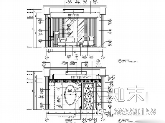 [天津]精品五星级酒店室内精装样板房CAD施工图施工图下载【ID:166680159】