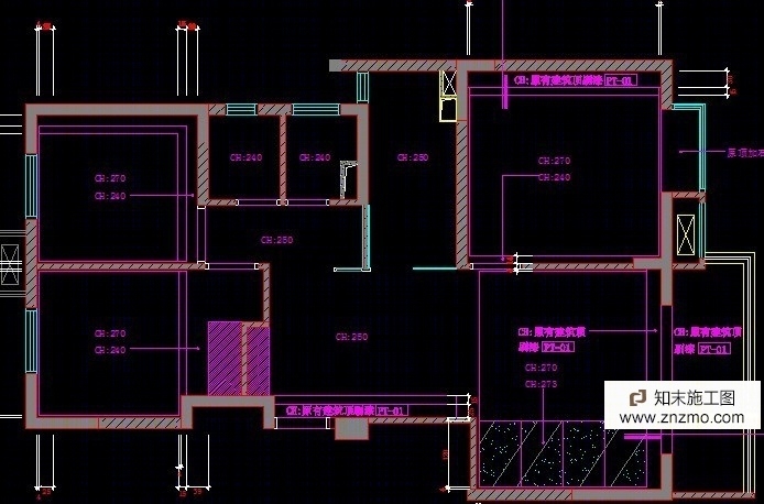 现代欧式混搭风格施工图cad施工图下载【ID:36938263】