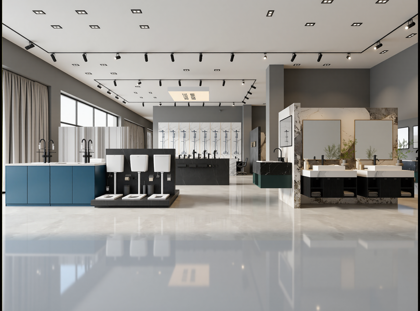 现代卫浴展厅3D模型下载【ID:1214780064】