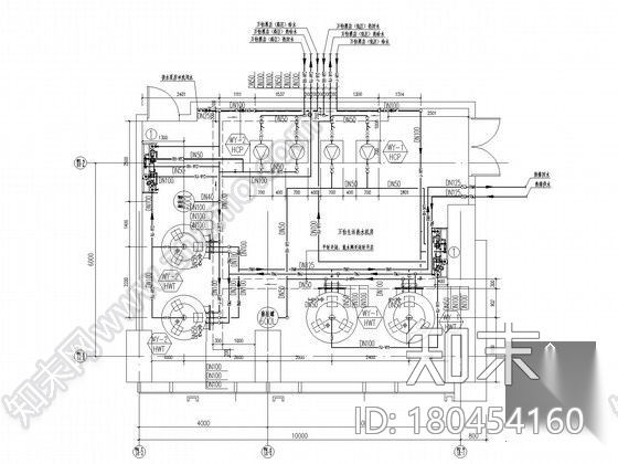 [北方]200米以上大型城市综合体给排水施工图（超五星酒...cad施工图下载【ID:180454160】