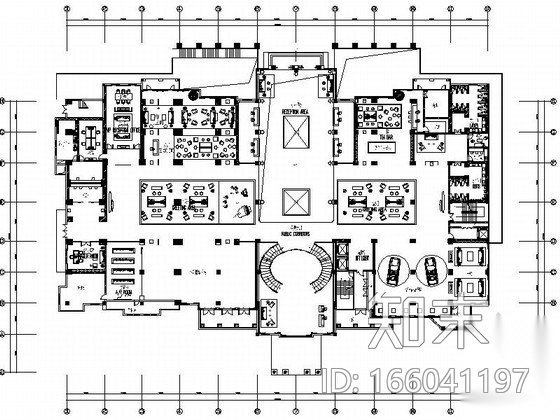 [四川]某奢华会所地下一层室内装修施工图（含效果）施工图下载【ID:166041197】