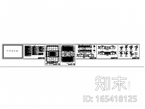 某祠堂建筑施工图施工图下载【ID:165418125】