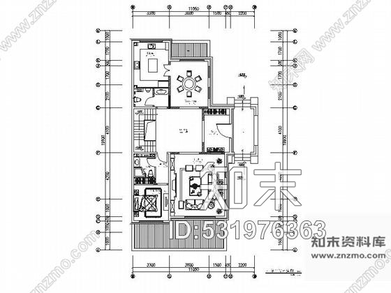 施工图北京精品现代风格三层联排别墅室内装修施工图施工图下载【ID:531976363】