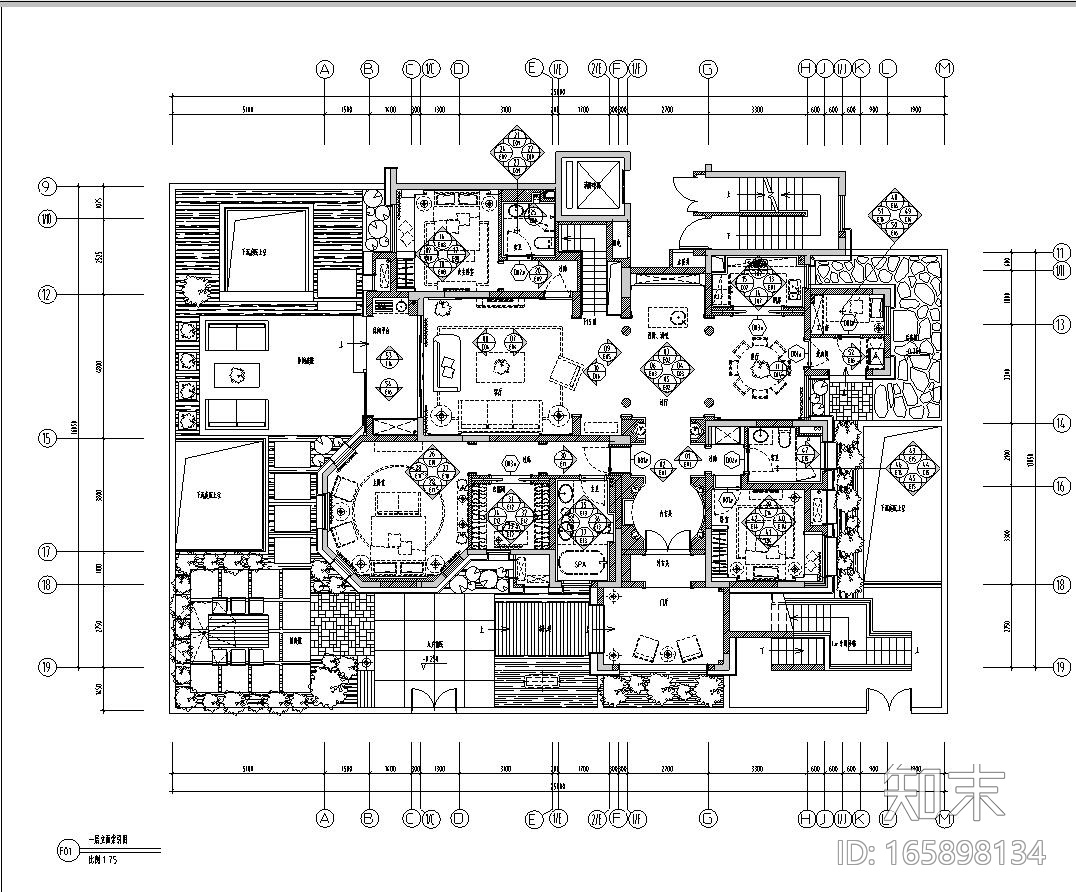 [安徽]合肥华地紫园101户型样板房室内手工图设计（保护...施工图下载【ID:165898134】