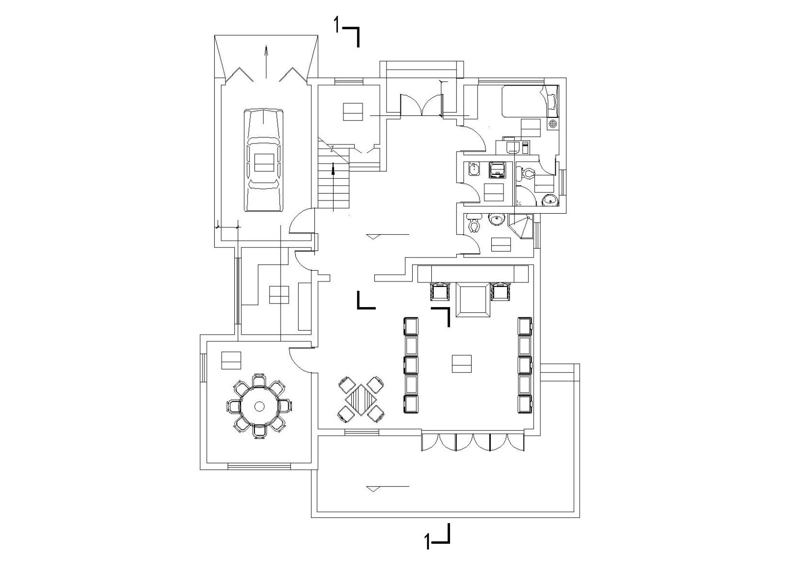 淮安河下古镇别墅区建筑施工图cad施工图下载【ID:149889190】