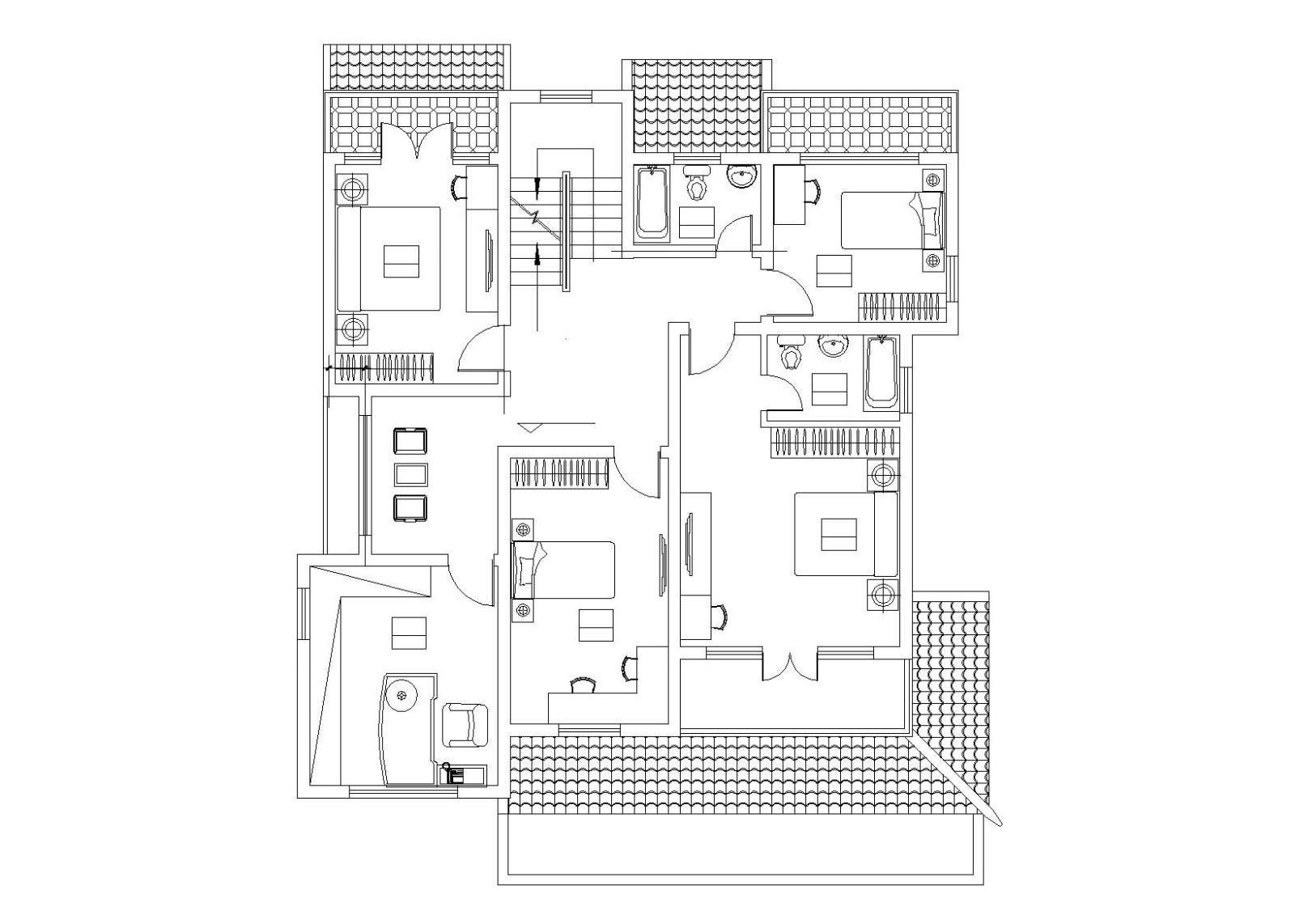 淮安河下古镇别墅区建筑施工图cad施工图下载【ID:149889190】