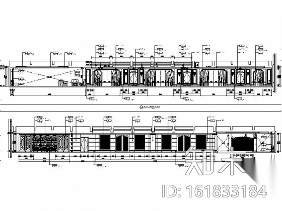 某公司豪华会所大堂室内装修图（含实景）cad施工图下载【ID:161833184】