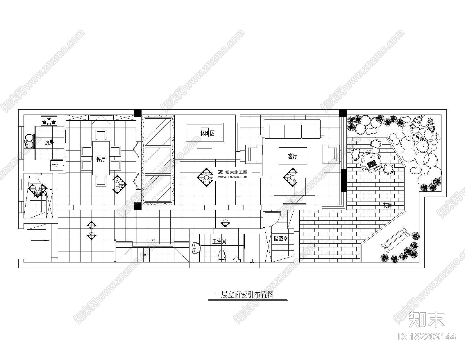 苏州常熟新中式明日星洲400联体别墅cad室内施工图附效果图cad施工图下载【ID:182209144】