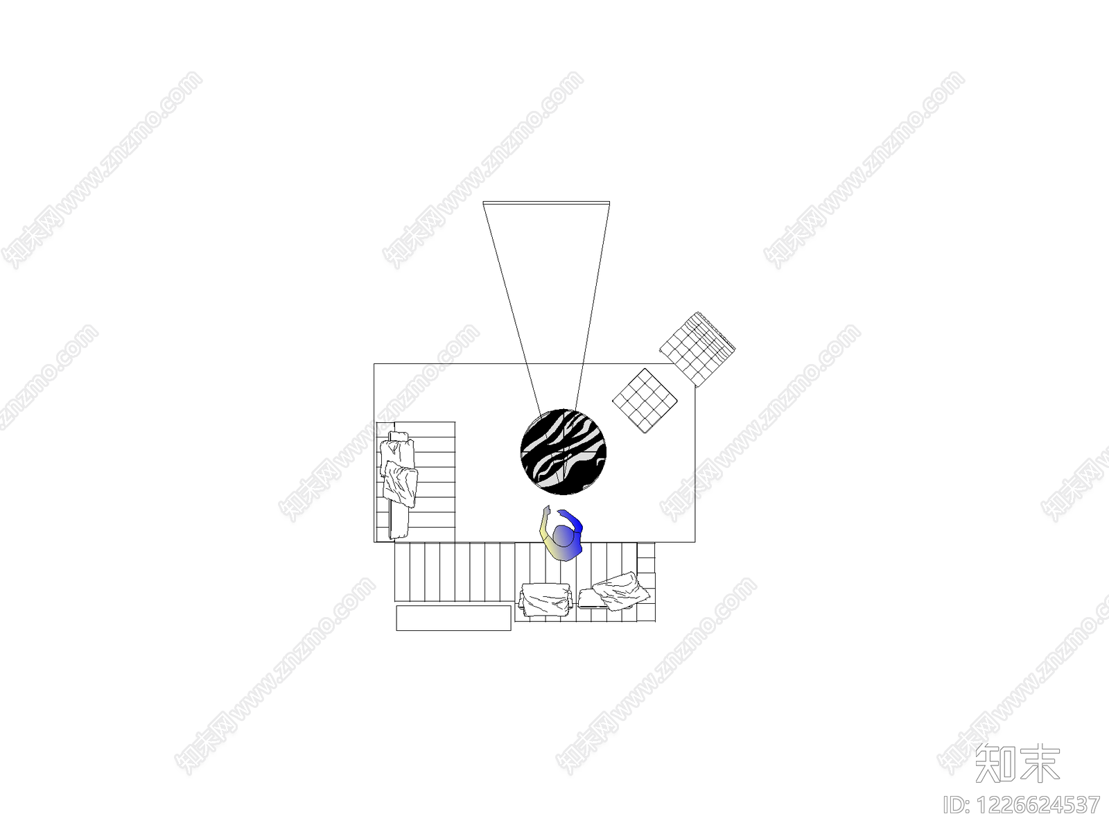 现代,意式沙发CAD图纸