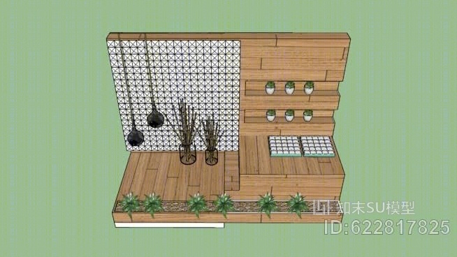 花园SU模型下载【ID:622817825】