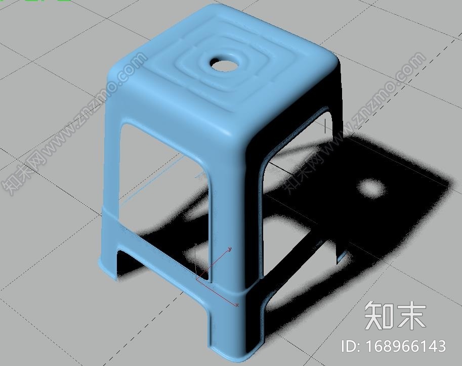 塑料凳子CG模型下载【ID:168966143】