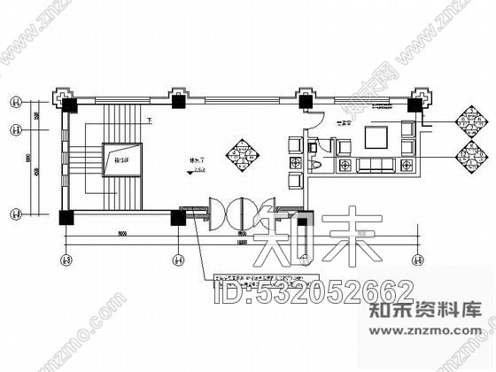 施工图天津某豪华酒店贵宾室装修图cad施工图下载【ID:532052662】