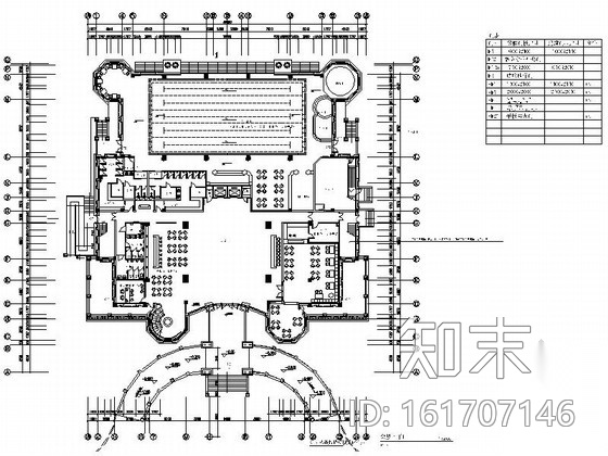 [江苏]精品豪宅社区现代风格售楼部室内装修施工图cad施工图下载【ID:161707146】