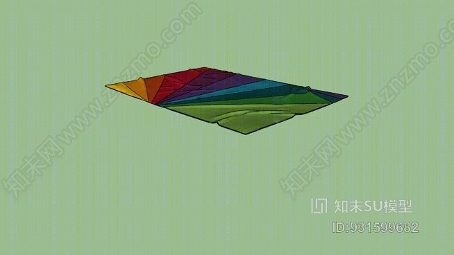 地毯彩虹SU模型下载【ID:931599682】